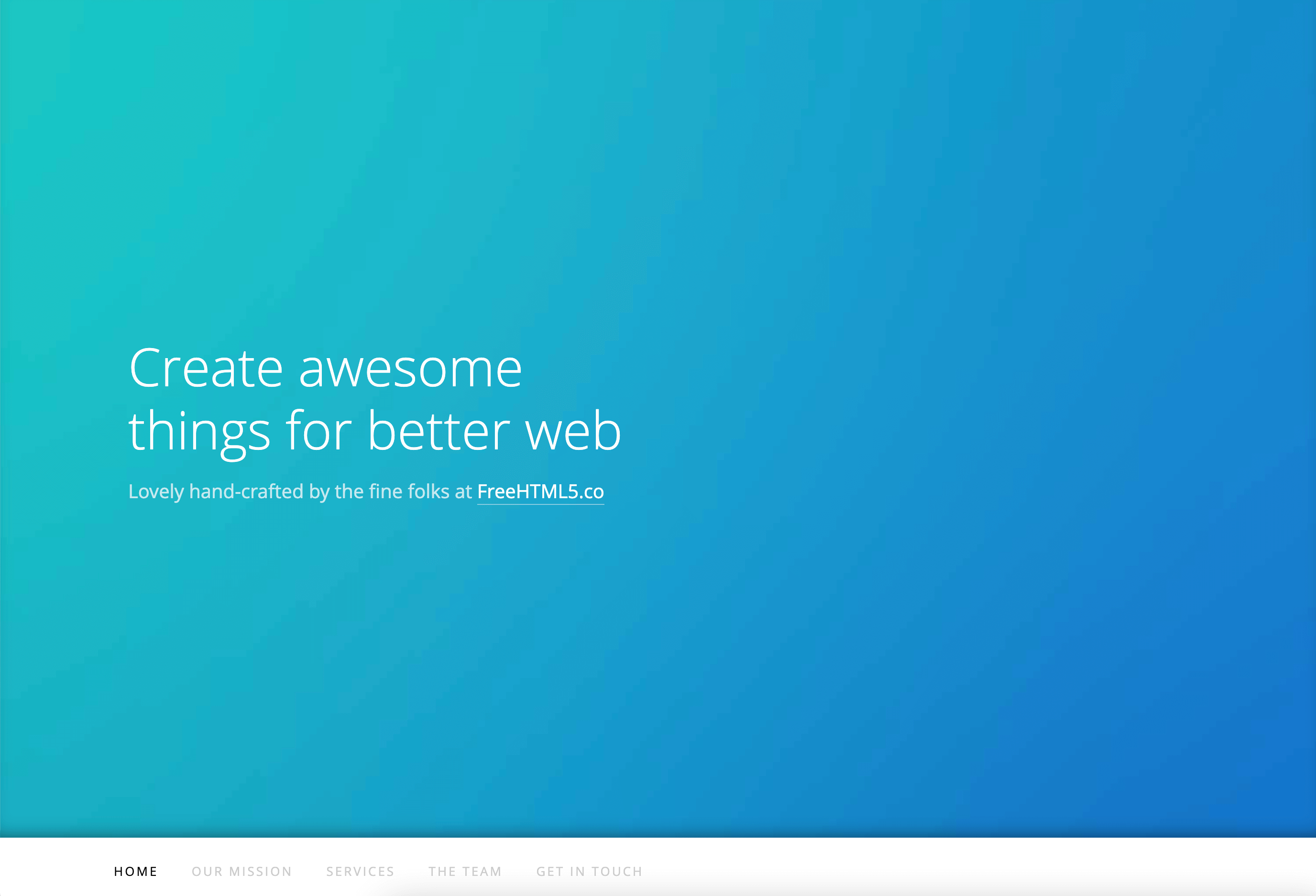 Free HTML5 Website Template by gettemplates.co