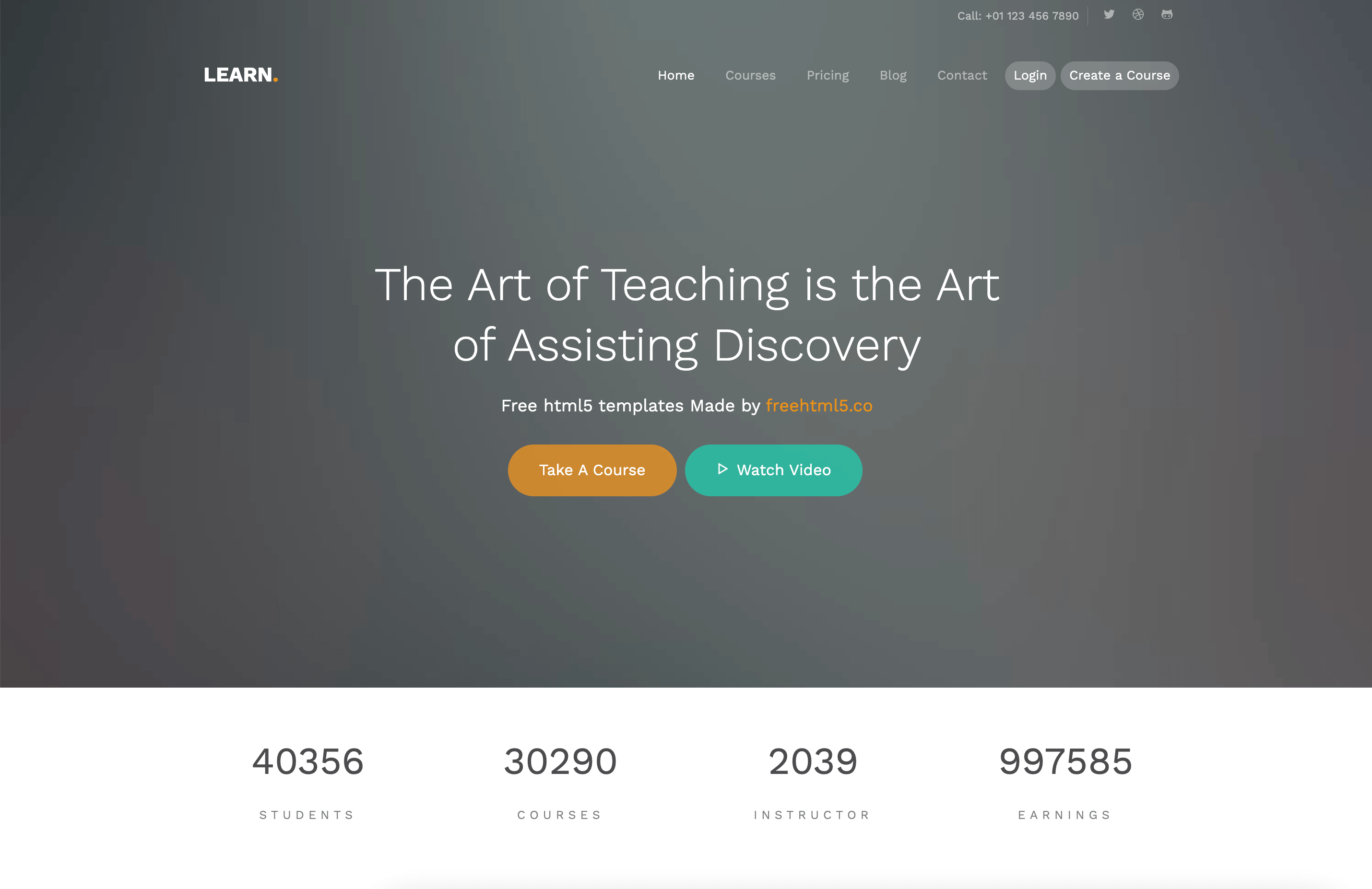 Free HTML5 Website Template by gettemplates.co