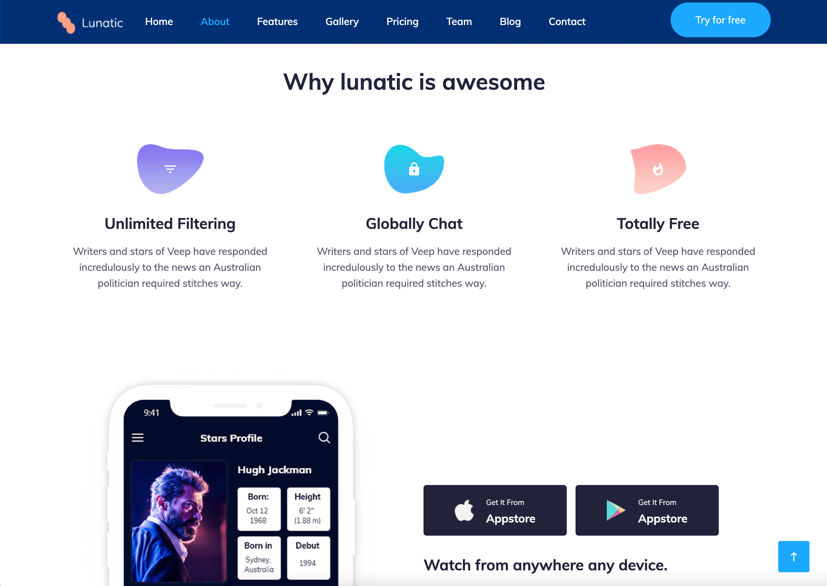 Free HTML5 Website Template by gettemplates.co