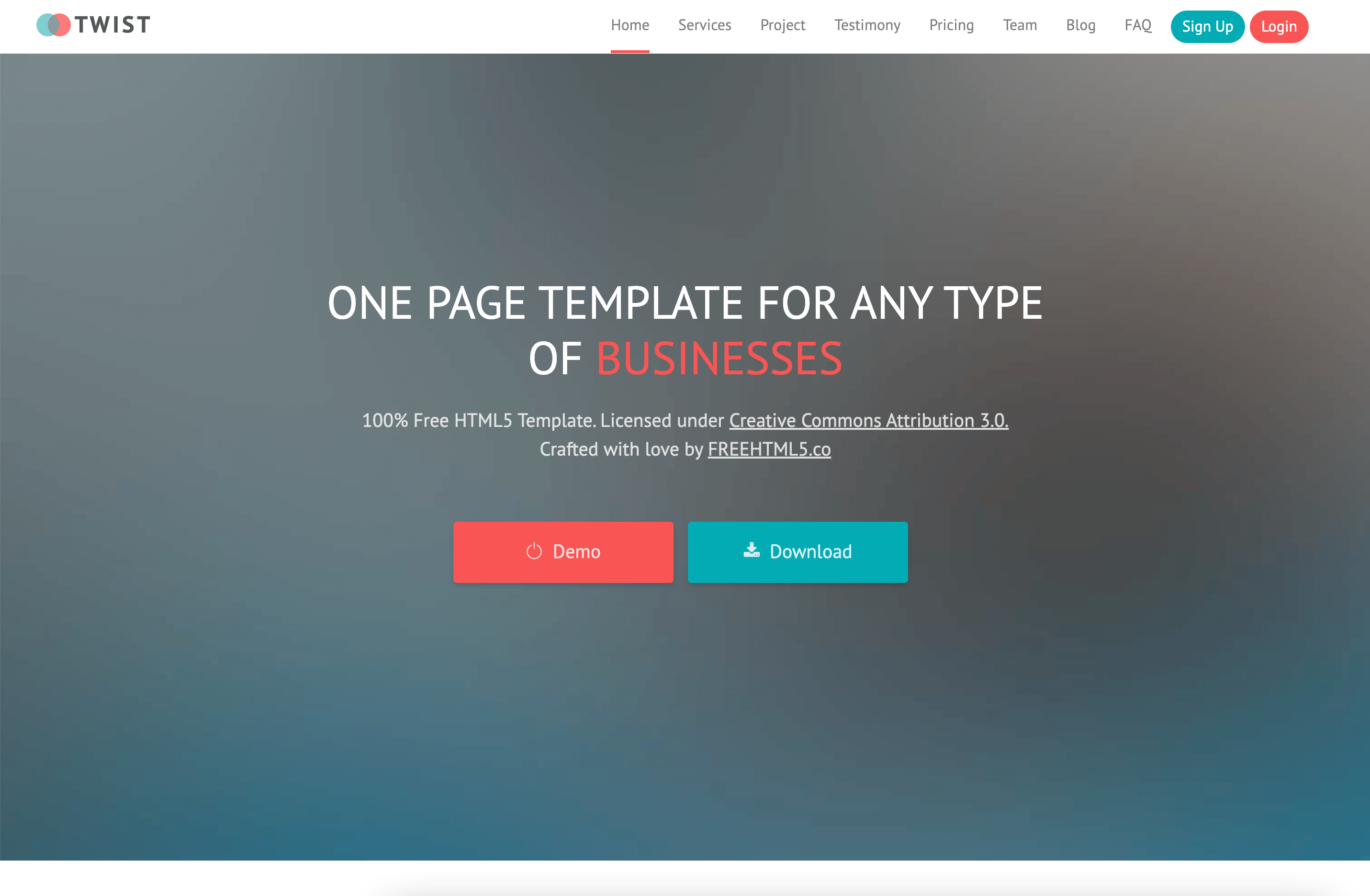 Free HTML5 Website Template by gettemplates.co