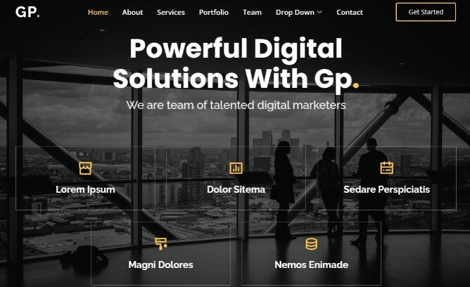 Free HTML5 Website Template by gettemplates.co